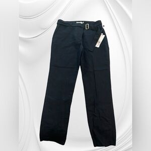 NWT Calvin Klein Women’s Petite Navy Blue Linen Rayon Career Dress Pants